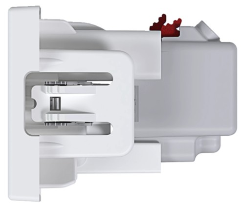 Produktbild FLF 113 101  -  FLF-Steckdose 1xT13, weiss mit Steckklemmen